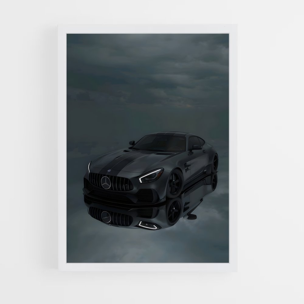 Poster Amg gt black series éclatant – affiche Mercedes (vue 3)